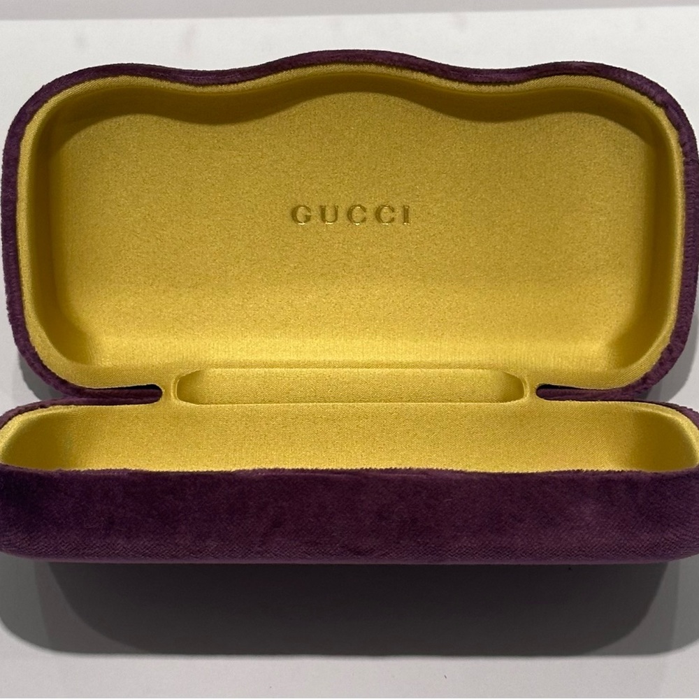 Gucci Sunglasses Case in Purple and Yellow